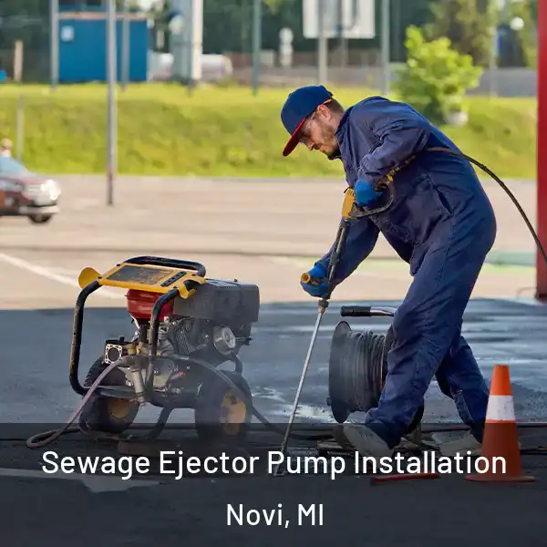  Sewage Ejector Pump Installation Novi, MI